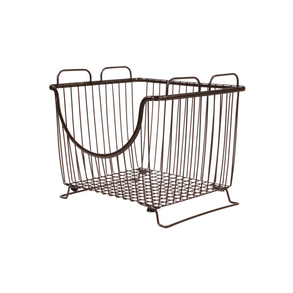 Rebrilliant Stackable Pantry Metal Basket & Reviews Wayfair
